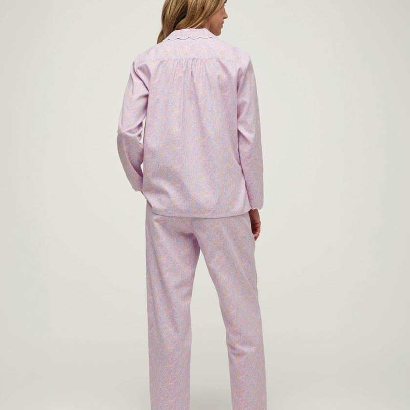 Women's Twill Colette Pajama Set in Fleur Blush
