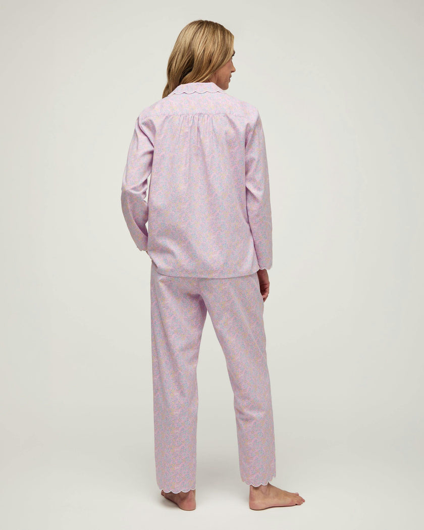 Women's Twill Colette Pajama Set in Fleur Blush