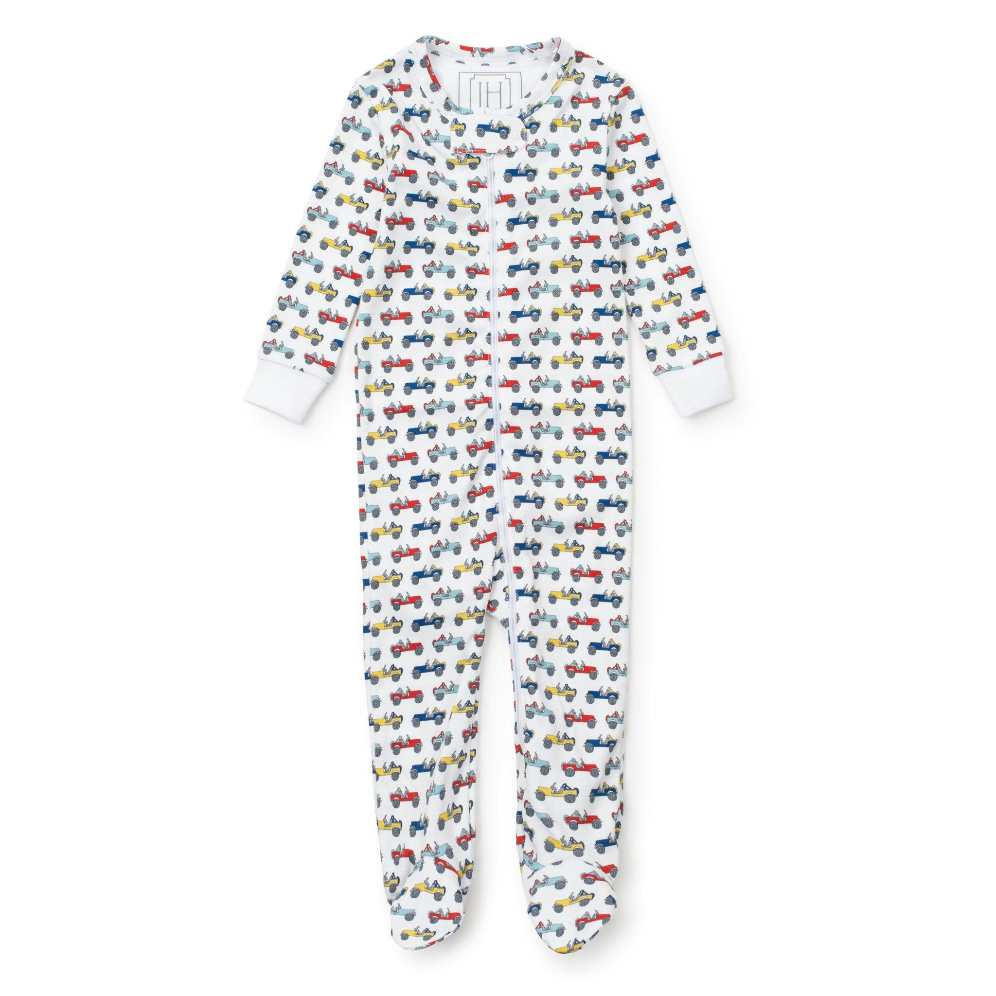 Parker Boys' Zipper Pajama - Cruisin Jeeps