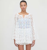 The Enella Tunic - White Broderie