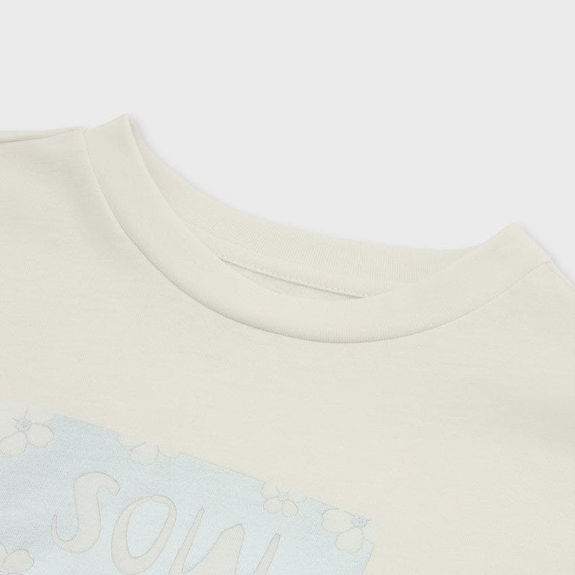 Relaxed Organic Cotton T-Shirt With SOW Print