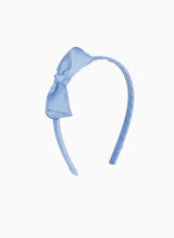 Pretty Bow Alice Band in French Blue
