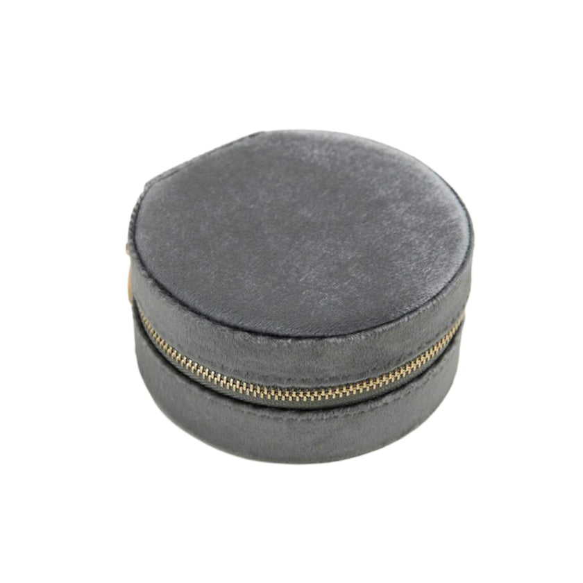 Velvet Circle Jewelry Case