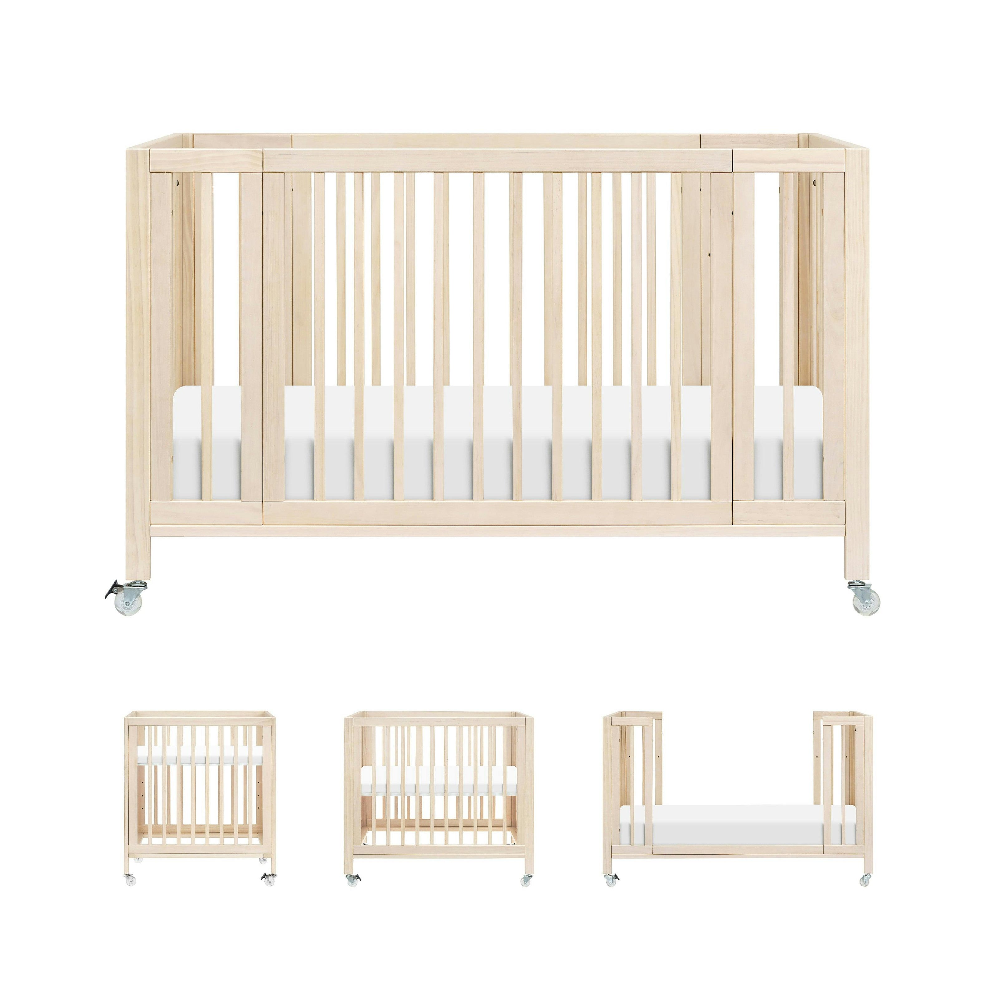 Babyletto Rolli 9-in-1 Convertible All-Stages® Crib with Bassinet & Toddler Bed Conversion Kits