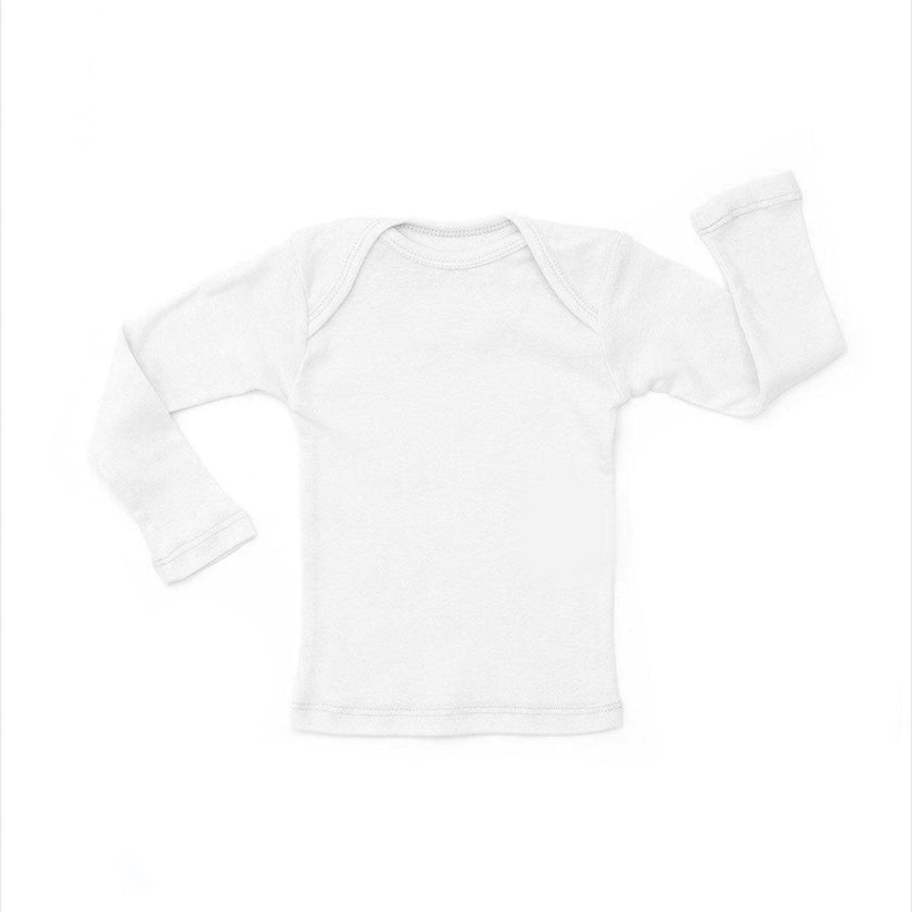 Lap Shoulder Tee Long Sleeve White