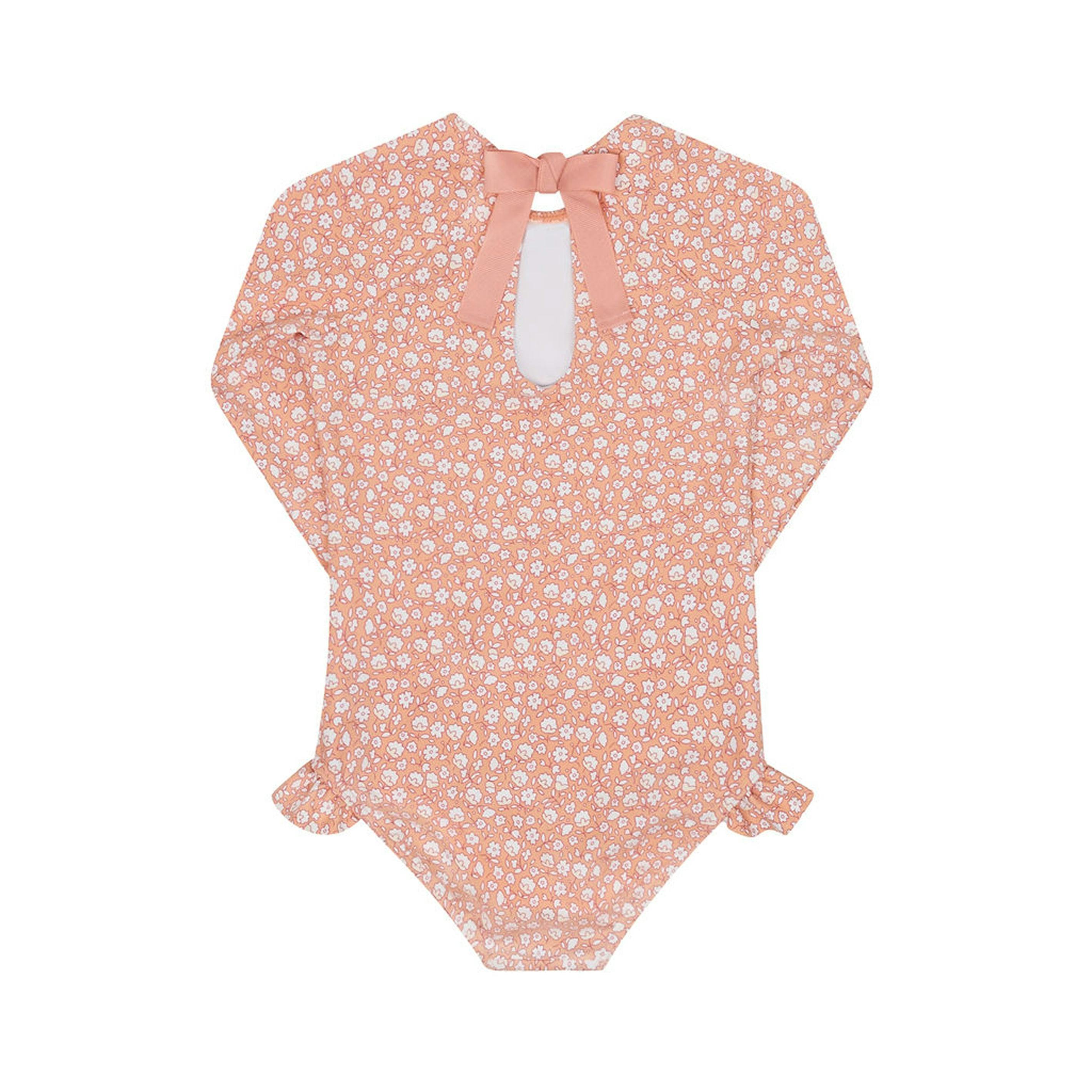 girls melone floral rashguard one piece