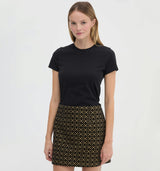 The Hallie Skirt - Byzantine Brocade, Black/Gold