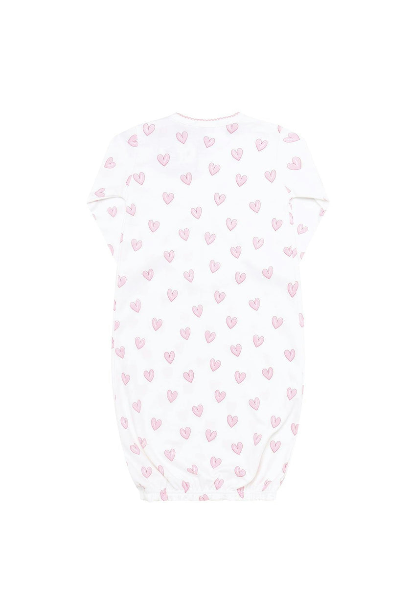 Pink Heart Print Gown
