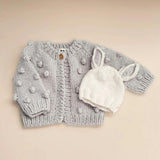 Popcorn Cardigan, Bowie Grey