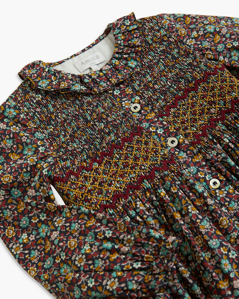 Aria Dress Emerald Garnet Liberty