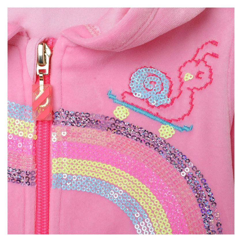 Pink Rainbow Zip Up Hoodie