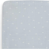 Cotton Muslin Crib Sheet - Blue Rainbow