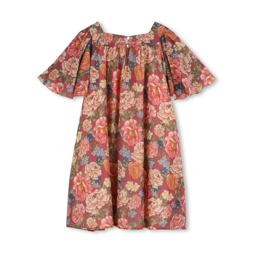 Garnet Rose Floral Chloé Dress