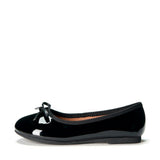 Fannie Glossy Leather Sweet Bow Ballet Flats