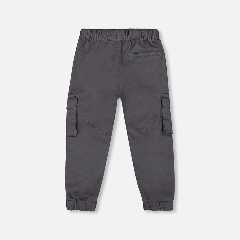 Twill Jogger Cargo Pants Dark Gray