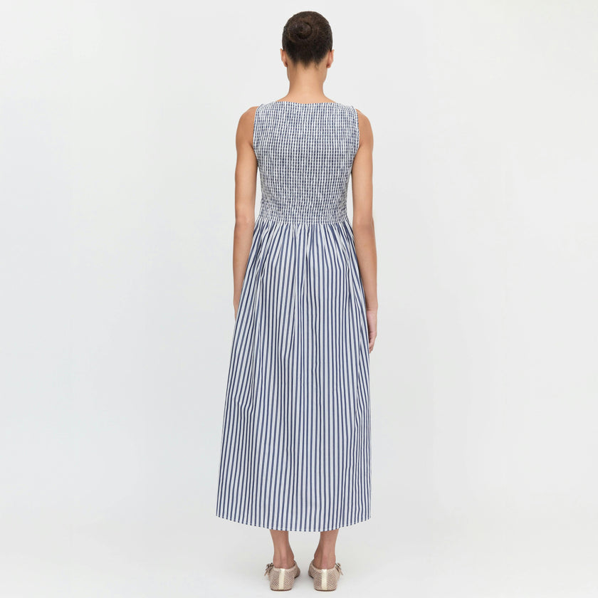 The Cosima Nap Dress - Navy Stripe