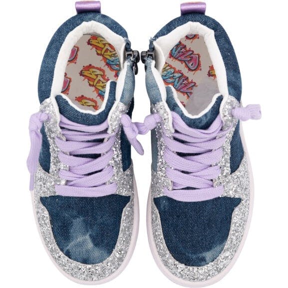 Skye High Top Denim Sneaker, Blue
