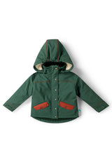 Olive Recycled Waterproof 3 in 1 Coat, Green