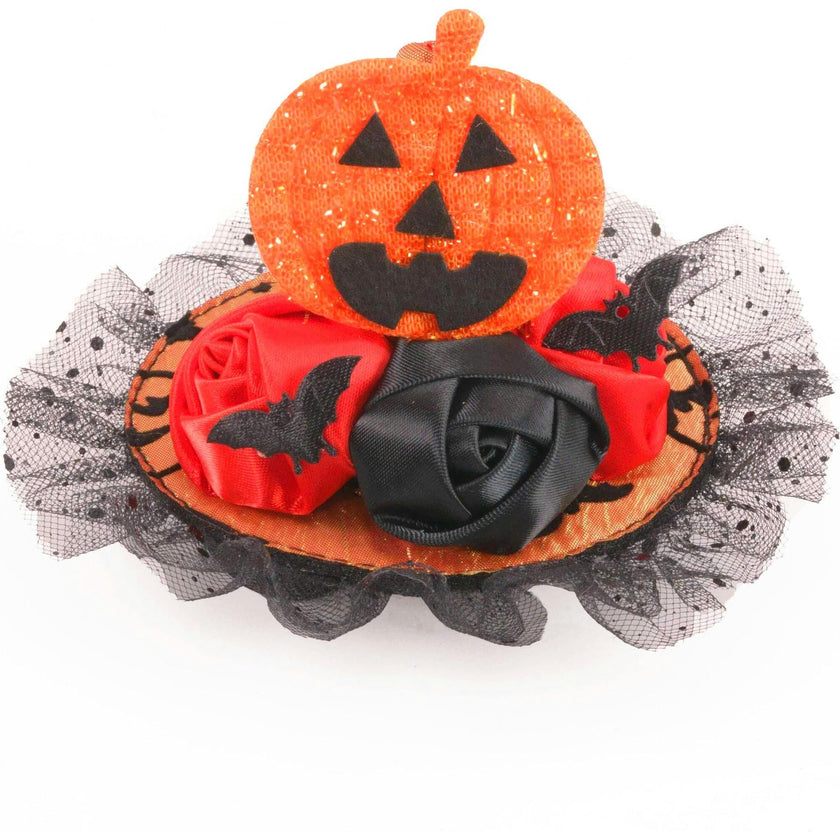 HALLOWEEN WITCH HAT - HAPPY PUMPKIN, Orange