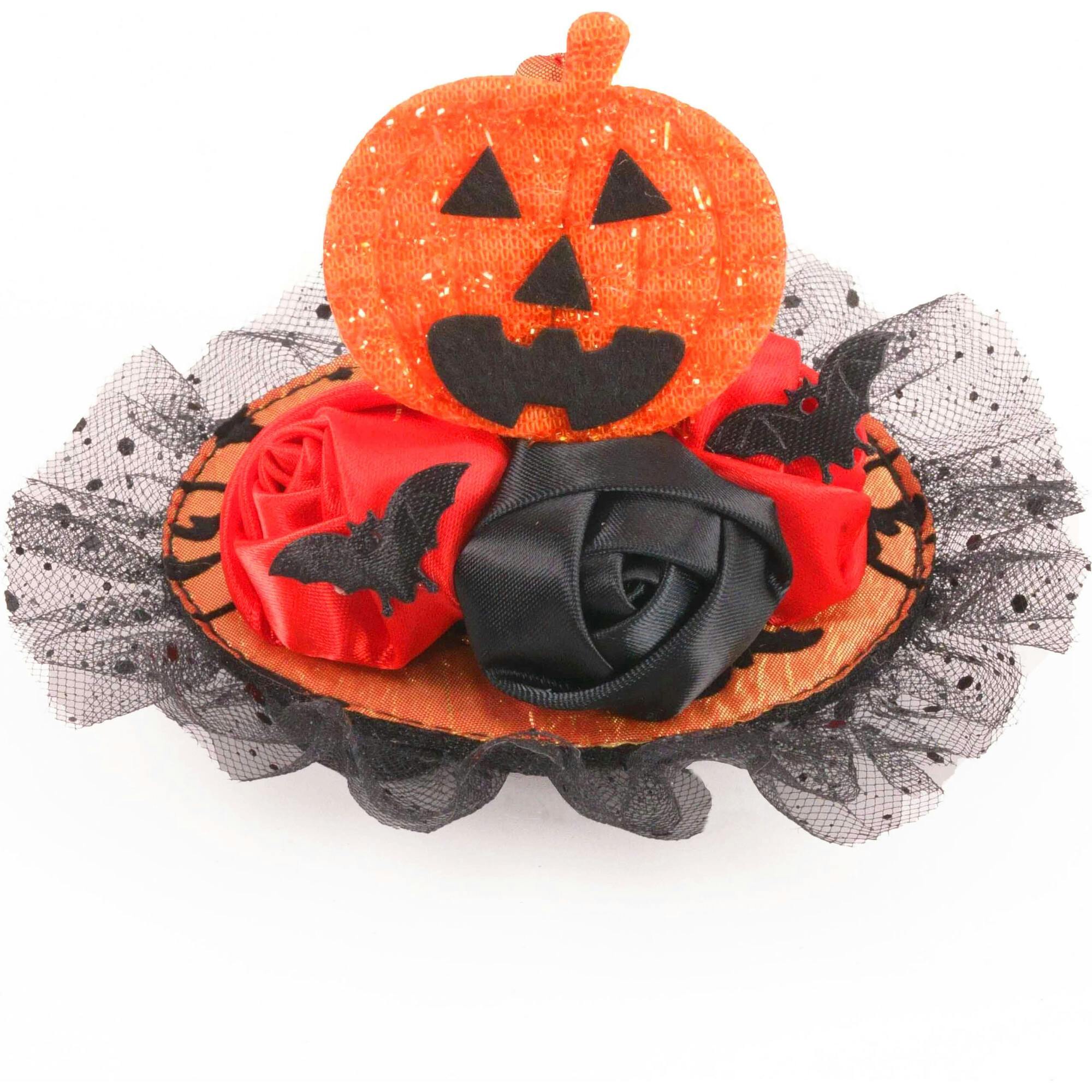 HALLOWEEN WITCH HAT - HAPPY PUMPKIN, Orange