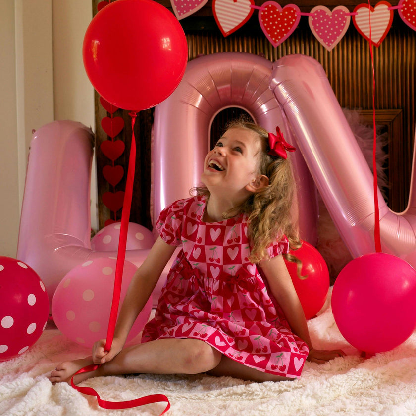 Cherry Heart Bow Dress