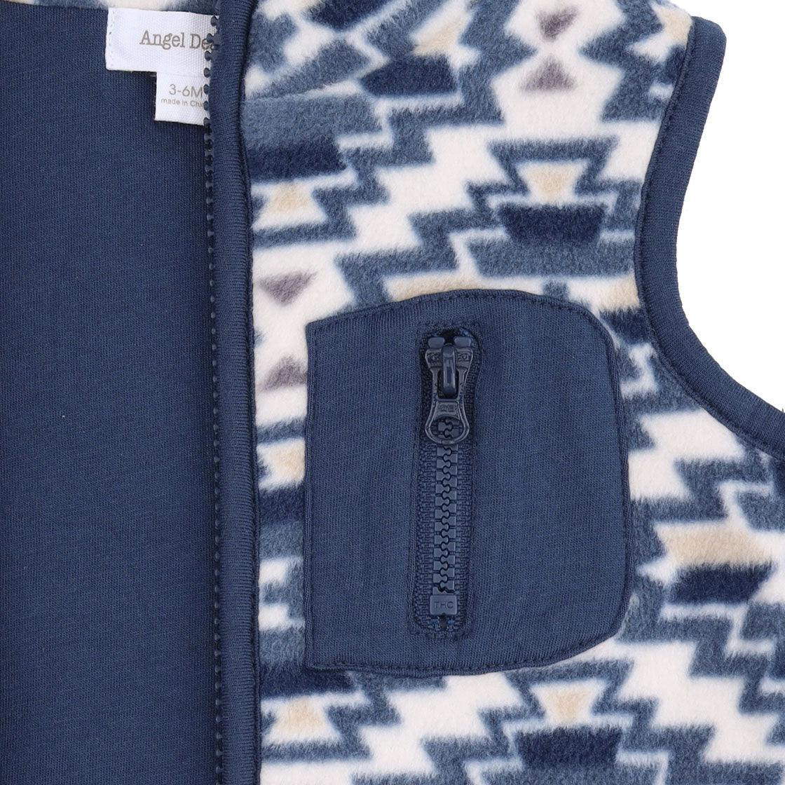 Southwest Micro Fleece - Zip Vest