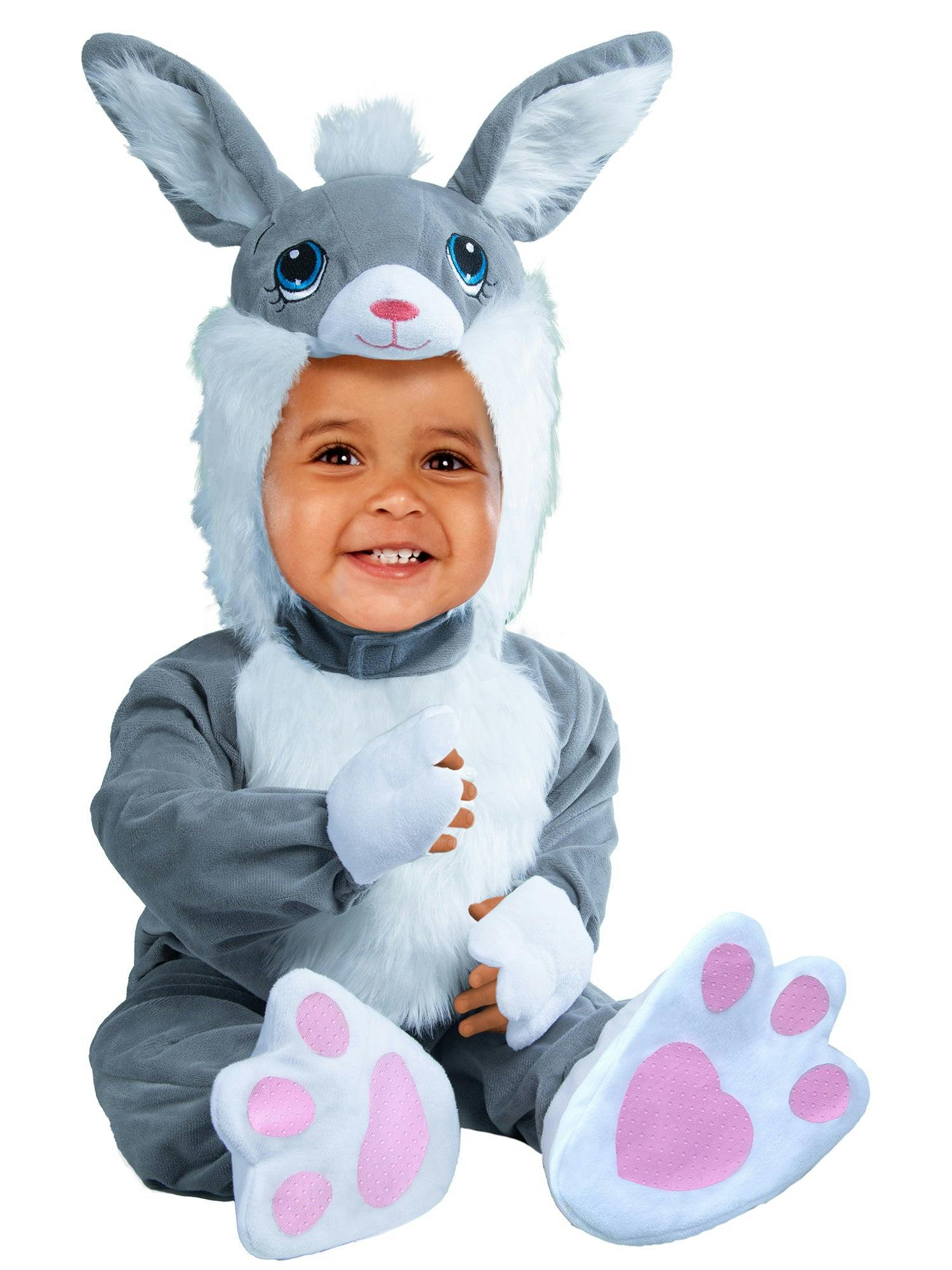 Gray Fluffy Bunny Costume for Babies and Toddlers