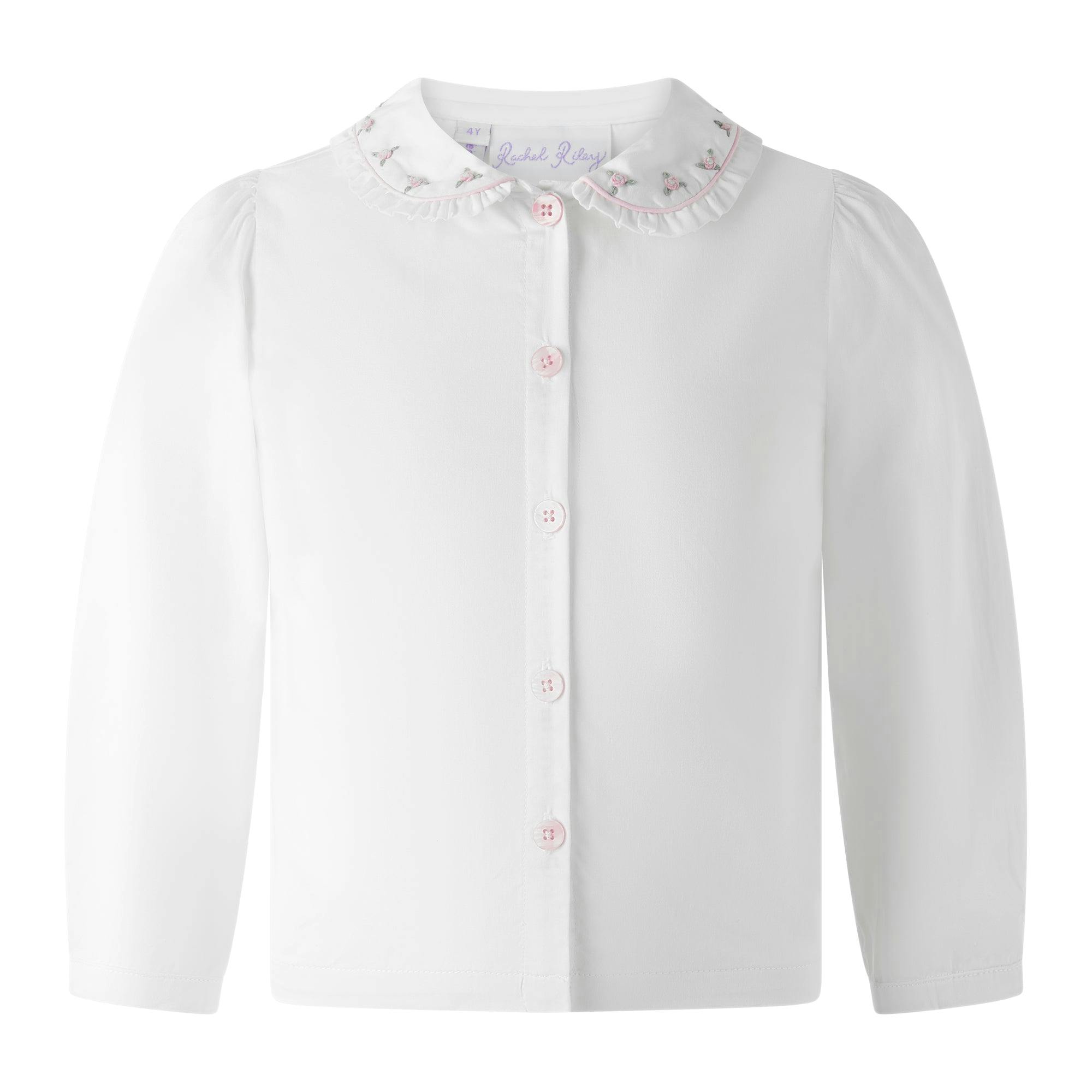Rose Smocked Babycord Pinafore & Blouse Set
