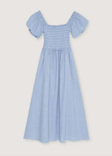 Cloe Woman Dress Summer Midnight Pinstripes