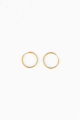 Endless Hoop Thin Gold