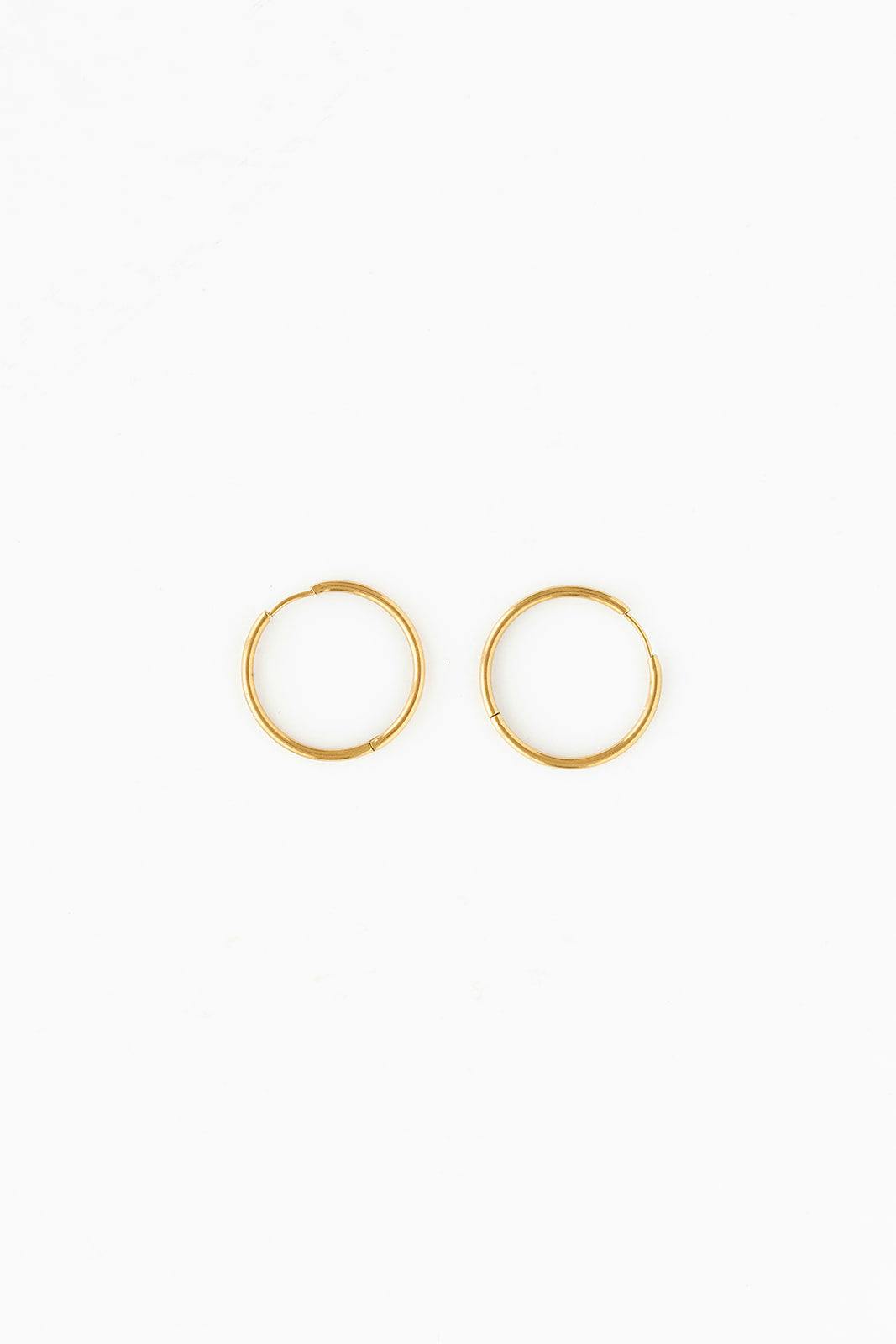 Endless Hoop Thin Gold