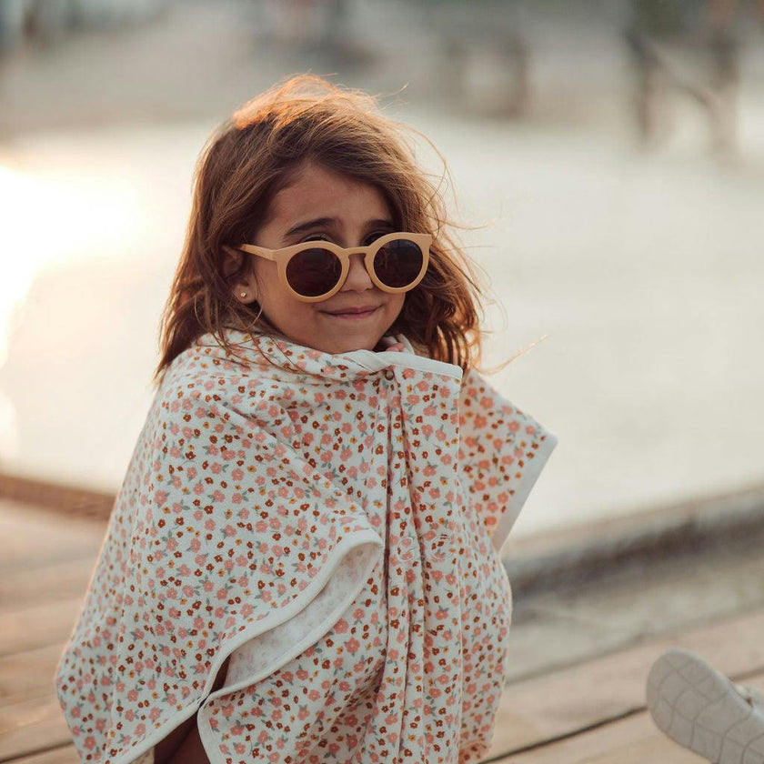 Classic | Sustainable Sunglasses | Plant-Based Bendable Polarized - Child | 3-8 Y | Buckwheat
