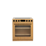 Oak Fluted Play Oven – Montessori Wooden Toy Kitchen