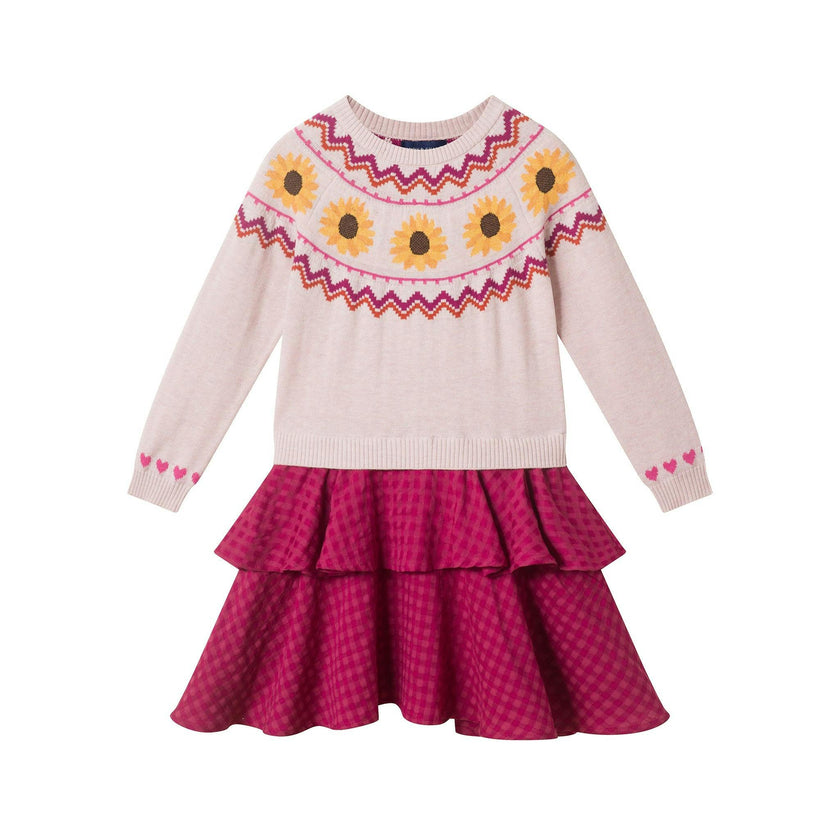 Girls Sweater Dress | Sunflower Fair Isle