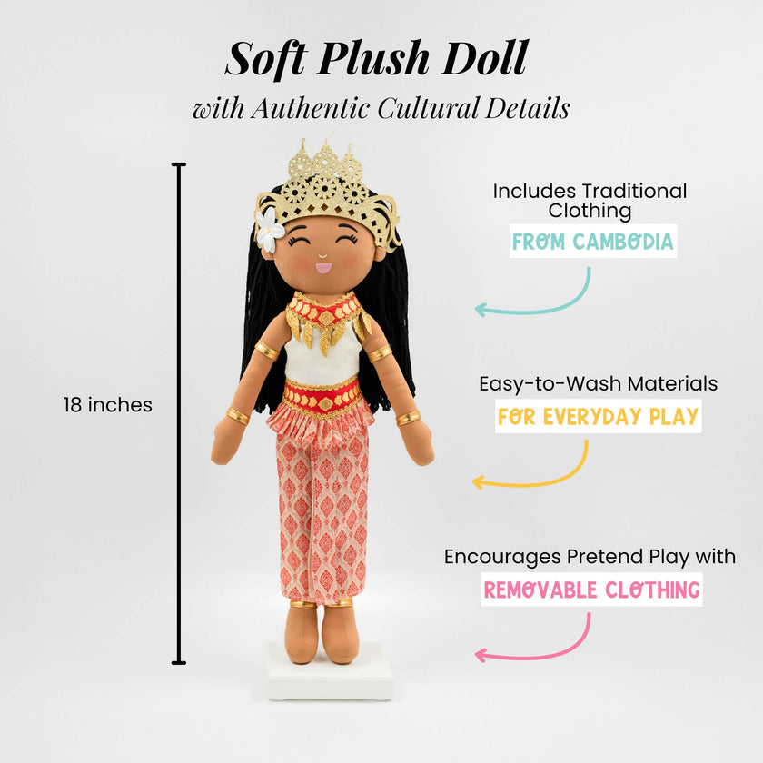 Cambodian 'Soriya' Cultural Doll