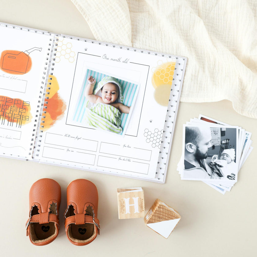 Honey Bee Luxury Memory Baby Book
