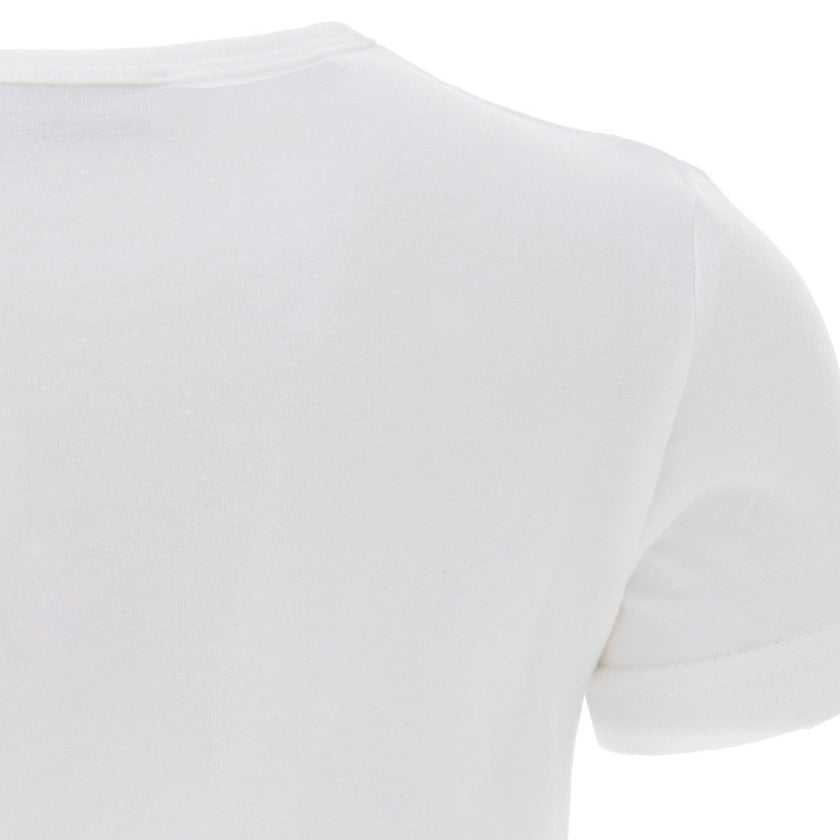 White Solid Cotton T-Shirt