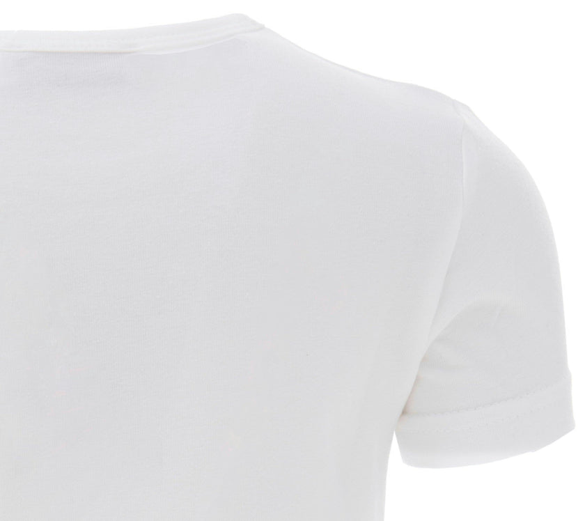 White Solid Cotton T-Shirt