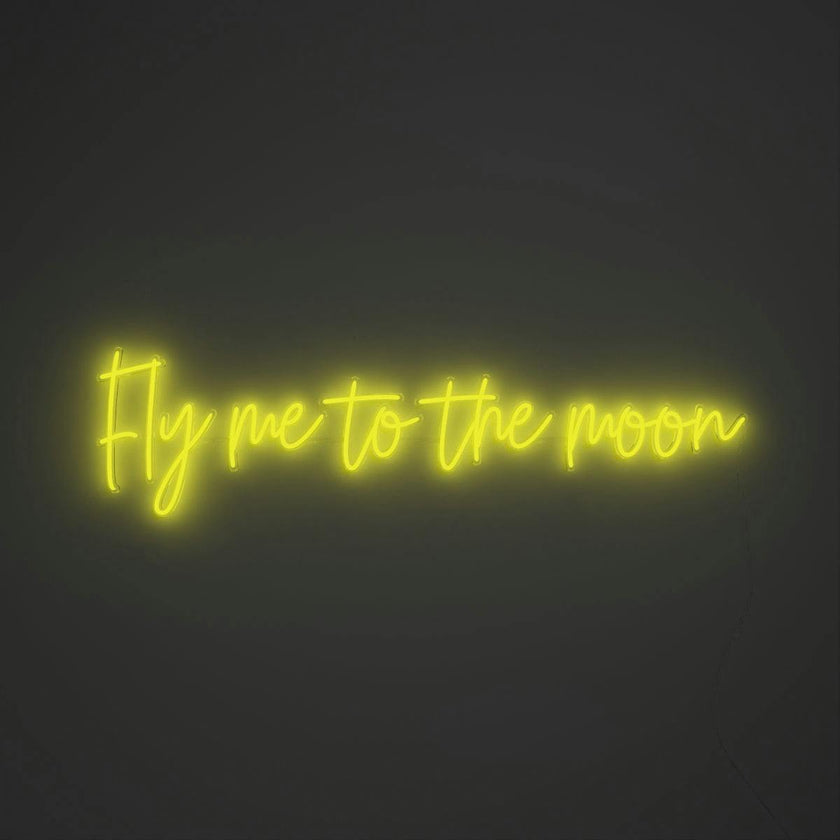 Fly me to the moon - LED neon sign