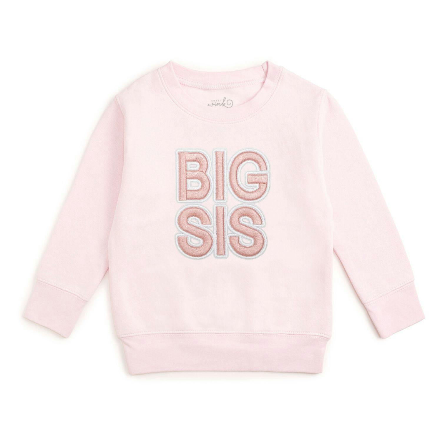 Big Sis Embroidered Patch Sweatshirt