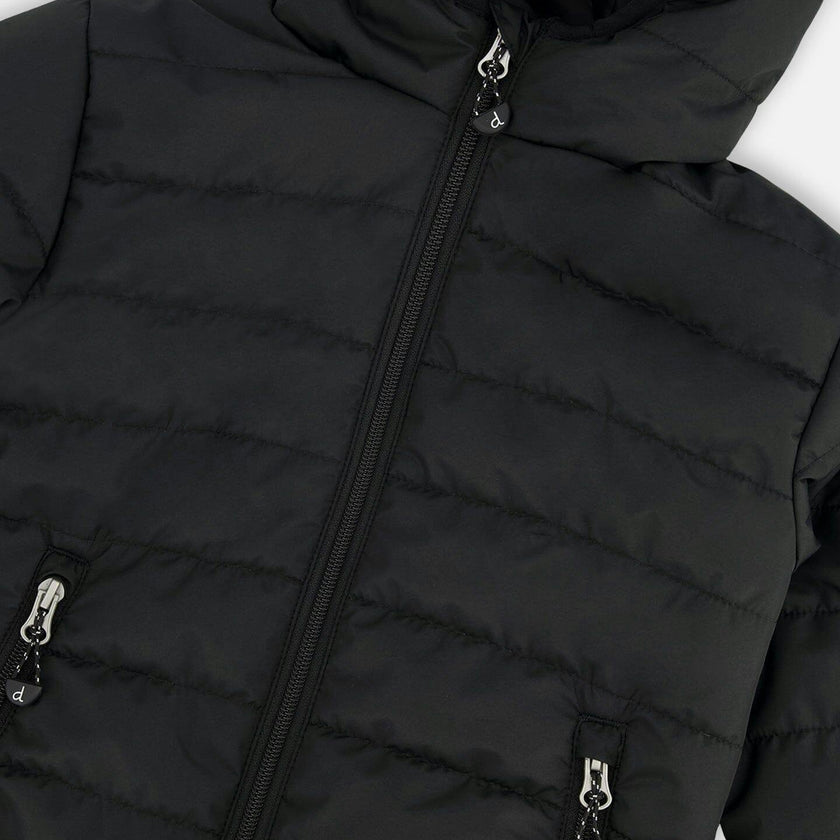 Quilted Mid-Season Jacket Black