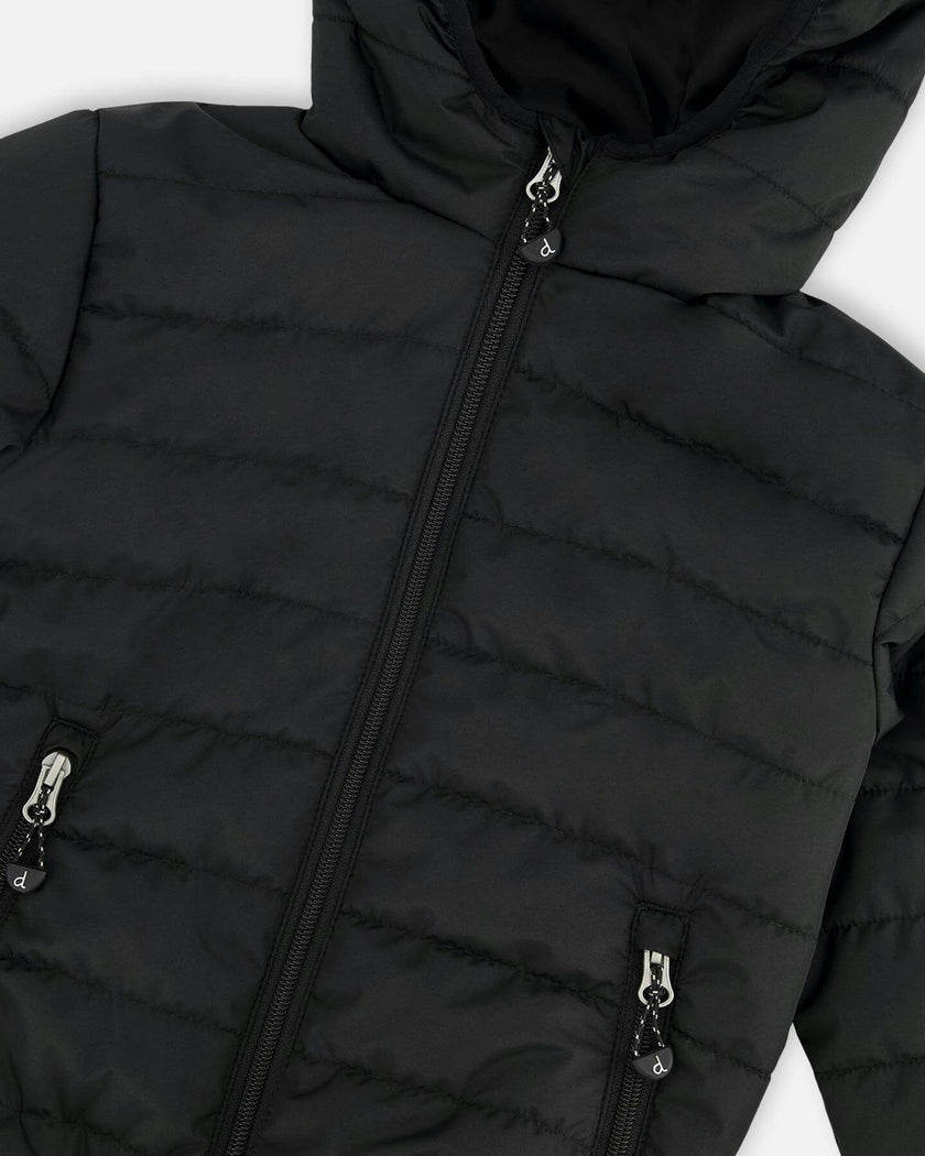 Quilted Mid-Season Jacket Black
