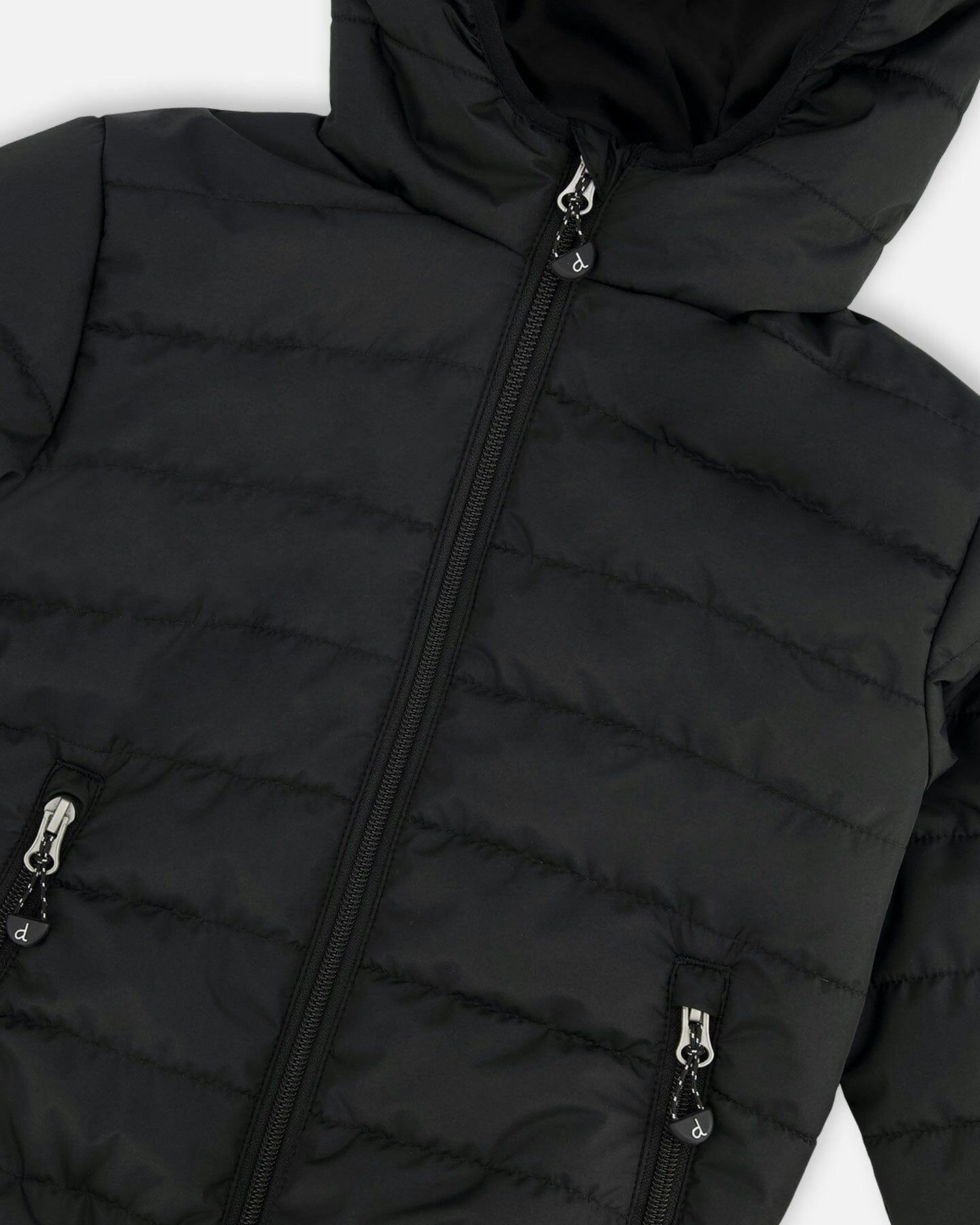 Quilted Mid-Season Jacket Black