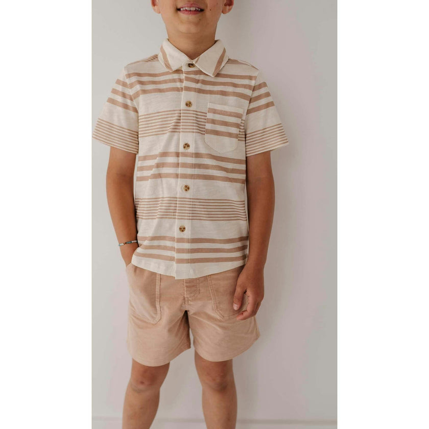 Boy's Collar Button Shirt