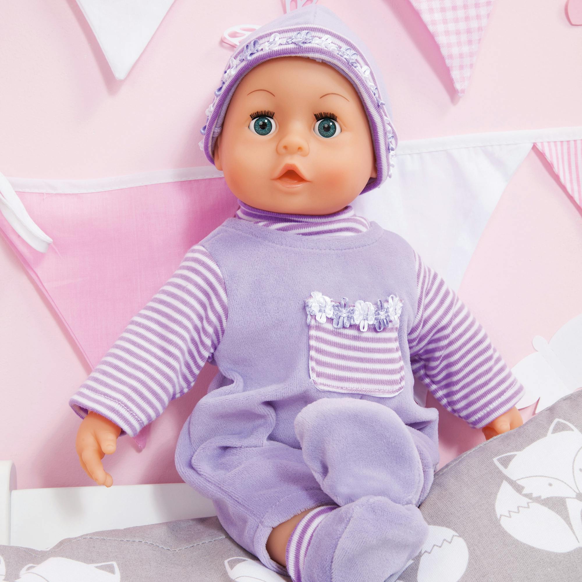 First Words Baby: Purple & Flower