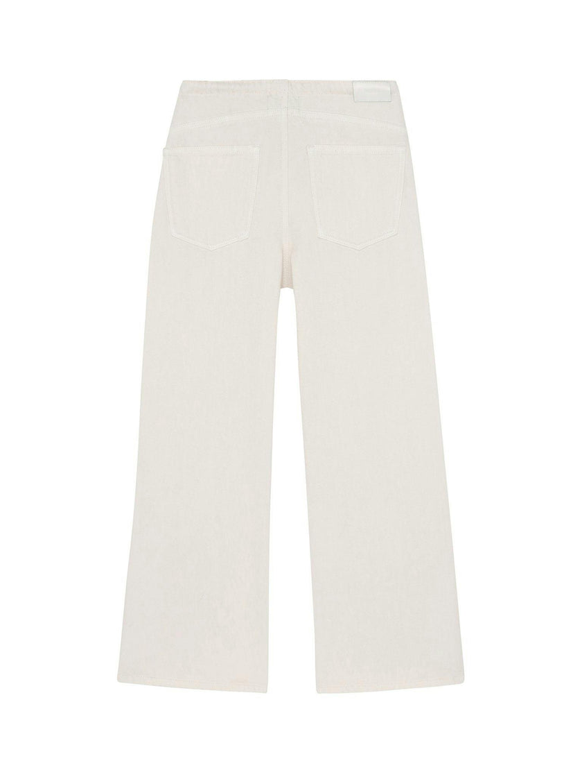 Frankie Low-Slung Wide Leg Jeans | Lace Sugar Cookie