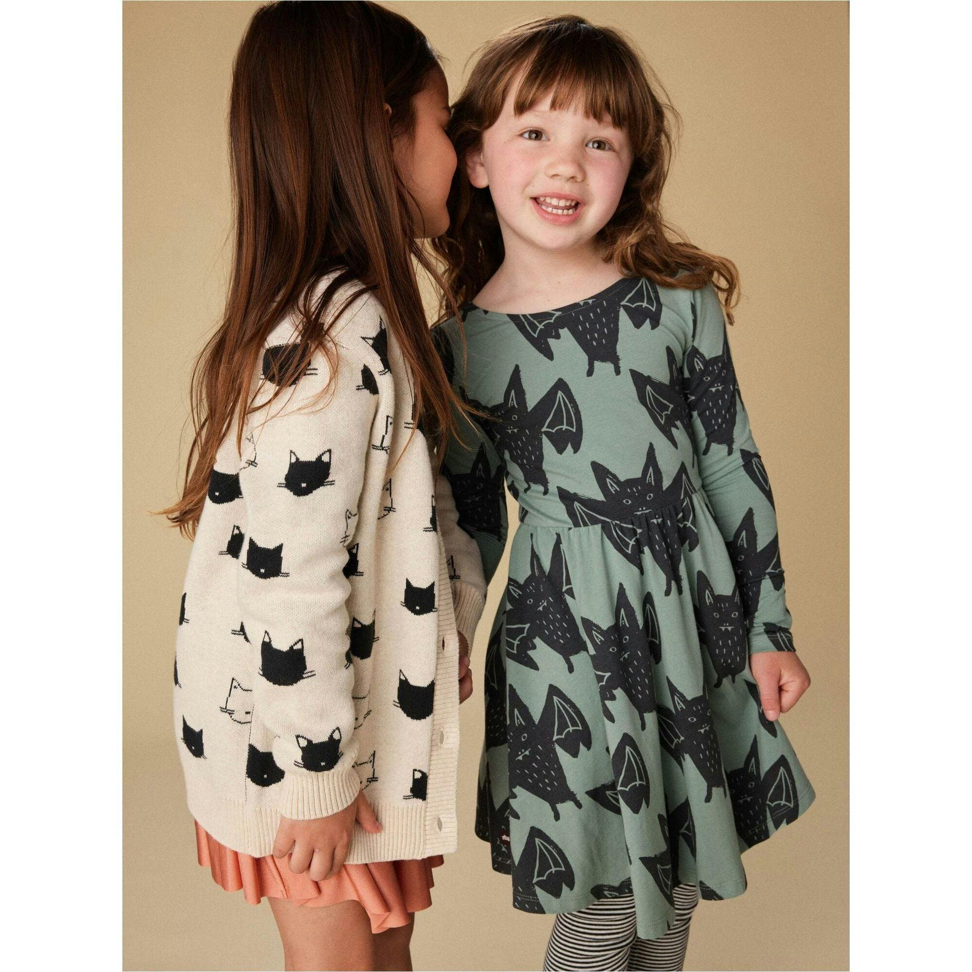Printed Ballet Dress, Green