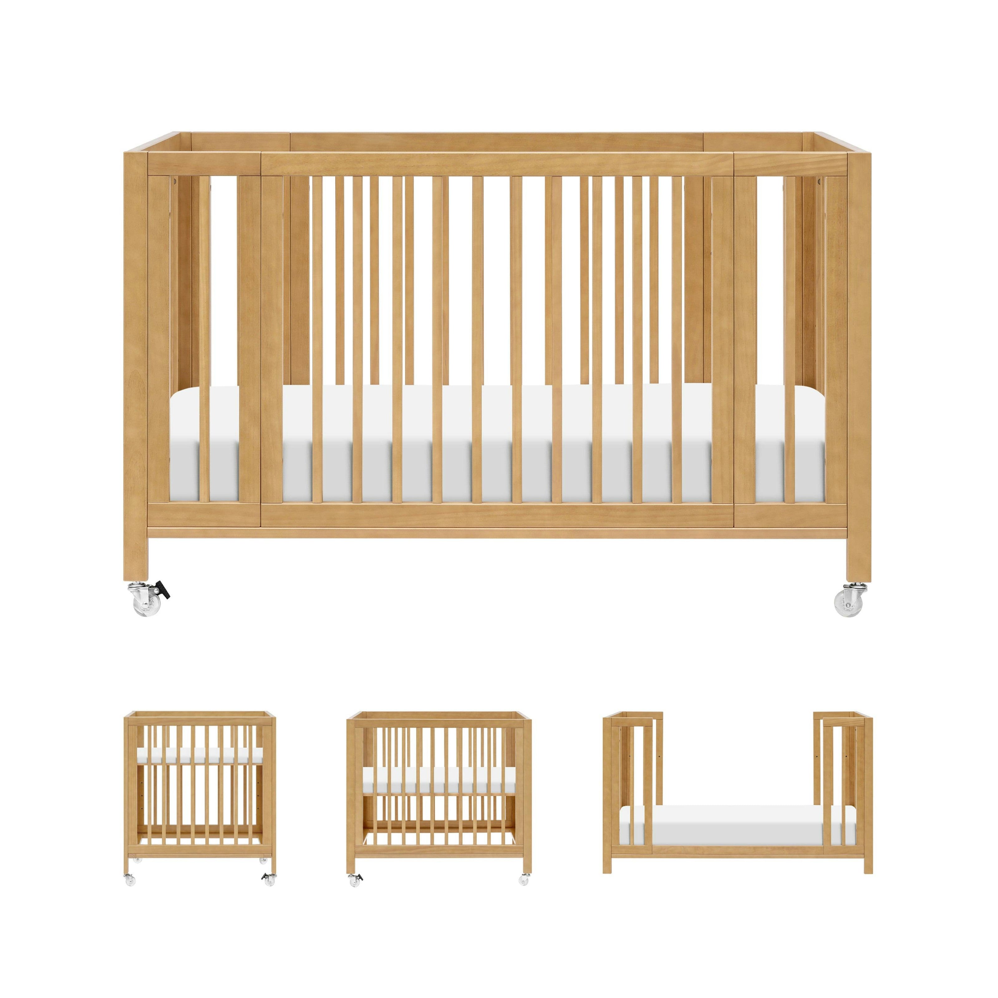 Babyletto Rolli 9-in-1 Convertible All-Stages® Crib with Bassinet & Toddler Bed Conversion Kits