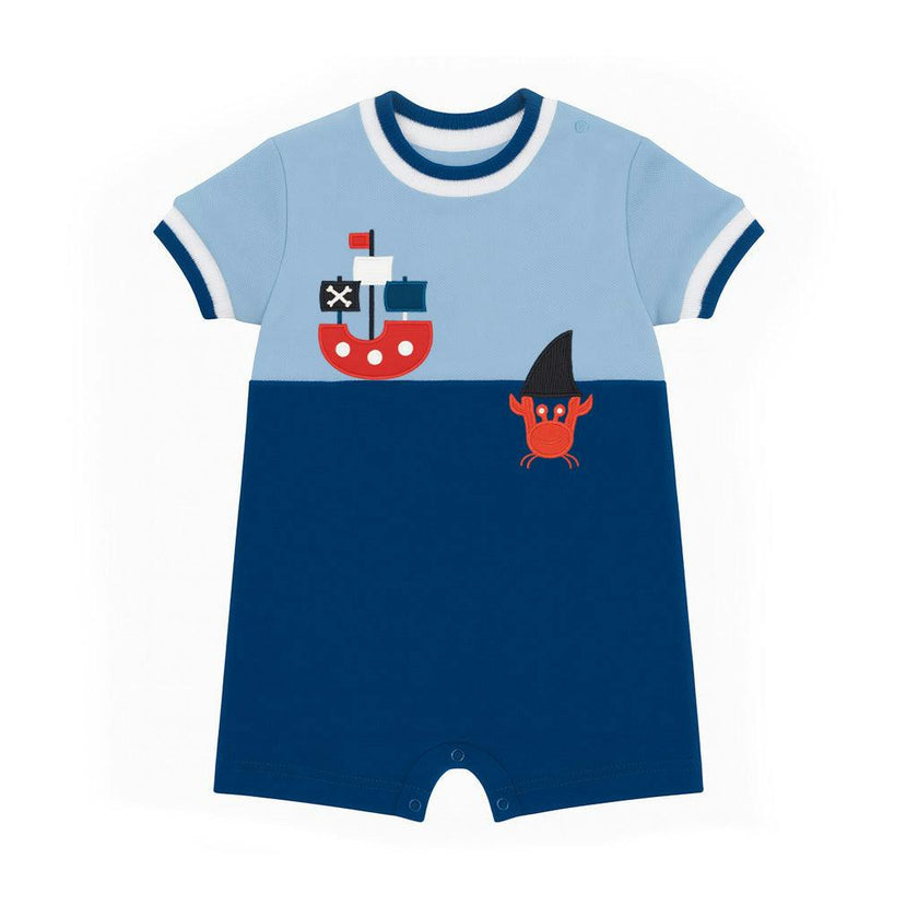 Knit Shortall With Pirate Ship &