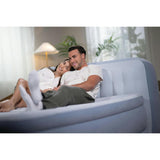 Dura-Beam: Deluxe Ultra Plush Headboard: Queen - Airbed - Blue